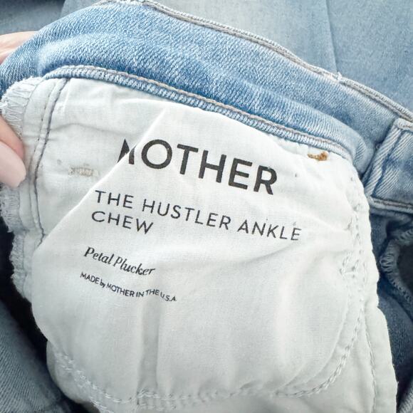 MOTHER The Hustler Ankle Chew Jeans Petal Plucker 27 - Picture 10 of 12